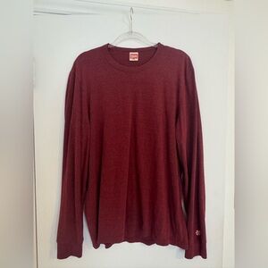 HOMAGE Deep Red Long Sleeve Tee